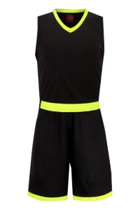 SKWTV061 manufacturing basketball suit sportswear design sleeveless jacket training suit wave shirt center side view